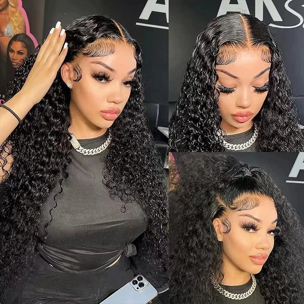 Wave Frontal 13x6 Hd Lace Wig Human Hair For Black Women Deep Wave Remy Human Hair Black Blonde Wig Loose Deep Preplucked