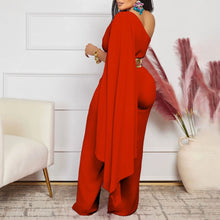Elegant Jumpsuits & Rompers for Woman One Shoulder Flying Sleeve High Waisted Luxury Birthday Party Dinner Outfits Overalls 2024