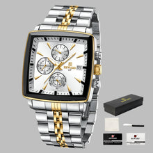 REWARD VIP Mens Watches Waterproof Luminous Sport Watches for Man Stainless Steel Wristwatch Chronograph Date Stopwatch
