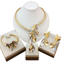 Brazilian Simple Style African Bride Light Weight Colorful Necklace Latest Luxury Jewelry Set For Women Party FHK19283