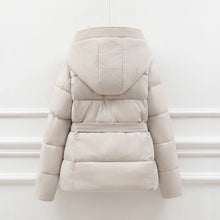 Women's Padded Cotton Thick Winter Coat with Hoodie