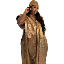 African Dress for Women Plus Si ze Embroidery Weddi ng Guest Long Maxi Dress with Scarf