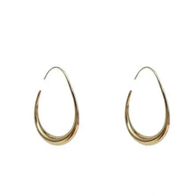 Hot Sale Geometric Oval Hoop Earrings for Women Simple Desgin Earrings Party Wedding Fashion Jewelry Accessories