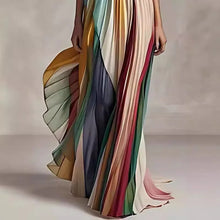 Sexy Strapless Printed Colorful Dress For Summer Elegant Women's Sleeveless Off Shoulder Party Asymmetrical Dress Maxi Vestidos