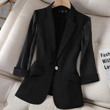 2024 New Blazer Women Suit Jacket Female Feminine Blazers Notched Collar Business Suit Elegant Office Ladies Blaser Outwear
