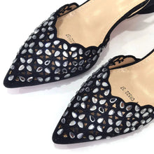 Women's Hollowed Out Embroidery Rhinestone Italian Design Shoes and Bags Set
