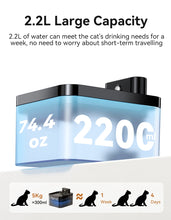 Wireless Automatic Cat Water Fountain 2600mAh Dispenser For Dog And Cat