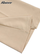 Mlaiscsr Fashion Two 2 Pieces Pants for Women’s Sets Elegant Crop Tops and Flared Trousers Matching Sportys Outfits Tracksuits