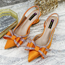 Med Heel Shoes for Women Hollowed Out Embroidery Rhinestone Italian Design Olive-green Color Pointed-Toe Shoes and Bags Set