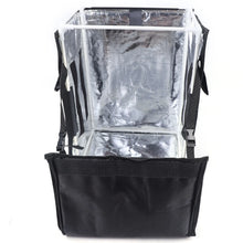 42L Portable Food Pizza Delivery Picnic Storage Backpack Waterproof Oxford Cloth Foldable,Easy to Install and Dismantle Black