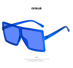 2022 Square Women Sun Glasses Female Eyewear Eyeglasses Plastic Frame UV400 Shade Fashion Driving New Oversized Sunglasses