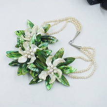 new !!  Latest Design Shell Flowers Wedding Crystal Necklace Women Fashion Necklace  20