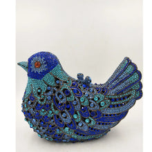 Latest Design Women Wedding Clutches Bags Purse for Bride Colorful Diamonds Purse Handbag Animal Bird Handmade Bridal Purses