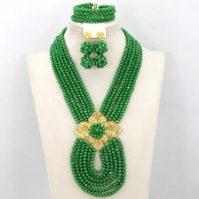New African Jewelry Set Orange Nigerian Wedding African Beads Jewelry Set Crystal New Bridal Jewelry Set   ABS065