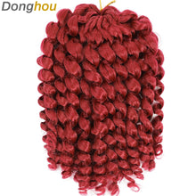 Ombre Jumpy Red Ginger Wand Curls Crochet Hair 1B 27 30 350 613 Purple Grey Colors jamaican twist braiding Hair 20 Strands/Pack