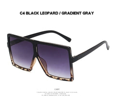 2022 Square Women Sun Glasses Female Eyewear Eyeglasses Plastic Frame UV400 Shade Fashion Driving New Oversized Sunglasses