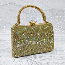 Women's Elegant Rhinestone Pointed Toe Pumps With Matching Shoes And Bag Set