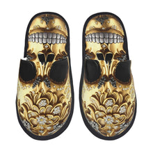 Custom Queen Of Absolutely Everything Gold Baroque Soft Memory Foam House Slippers Women Comfy Warm Anti-skid Sole Slipper