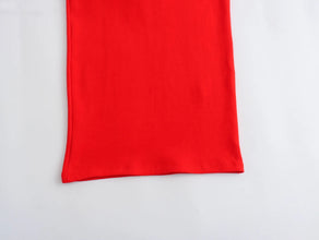 2024 Spring and Summer New Sweet and Spicy Slim Fit Waist Slimming Half Tall Collar Long Knitted Dress Straight Barrel Skirt