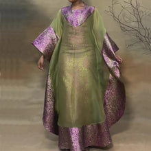 African Dresses for Women Traditional Africa Clothing Dashiki Ankara 2 PCS Outfit Gown Abayas Robe Muslim Kaftan Maxi Long Dress