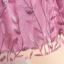 Princess Party Summer Dress For Girls Puff Sleeve Back Bow Tutu Birthday Wedding Bridesmaid Gown Flower Children Clothing Prom