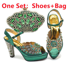 New Pumps for Women Designer Peep-Toe Luxury Wedding Hollowed Out Design Bag and Shoes Matching Set Shoes for Bride Wedding