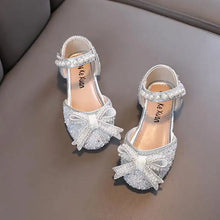 AINYFU New Girls Sequins Party Sandals Summer Fashion Kids Rhinestone Bow Princess Sandals Children's Performance Shoes H950