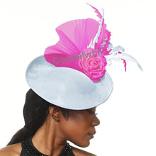 New Fashion Flower Fascinator Wedding Headpiece Women Party Dinner Pillbox Cap With Flower Hair Accessories Ladies Feather Cap