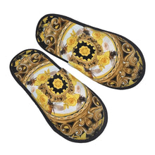 Custom Queen Of Absolutely Everything Gold Baroque Soft Memory Foam House Slippers Women Comfy Warm Anti-skid Sole Slipper
