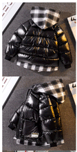 Children's Padded Jacket New Boys Down Padded Jacket Kids Winter Hooded Jacket Teenage Boys Thick Coat