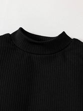 Children's Clothing Girls' Autumn New Fashion Set - Solid Color T-shirt Off Shoulder Half High Collar Top+Solid Color Half Skirt