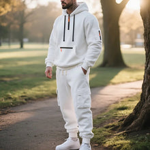 Men's 2 Piece Long Sleeve Athletic Full Zip Jogging Sweatsuits