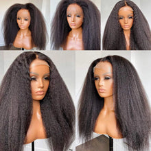 Yaki Straight Wig 360 Lace Frontal HD Human Hair Wigs Full Lace Kinky Straight Wigs Human Hair 13x6 Lace Front Brazilian Wigs
