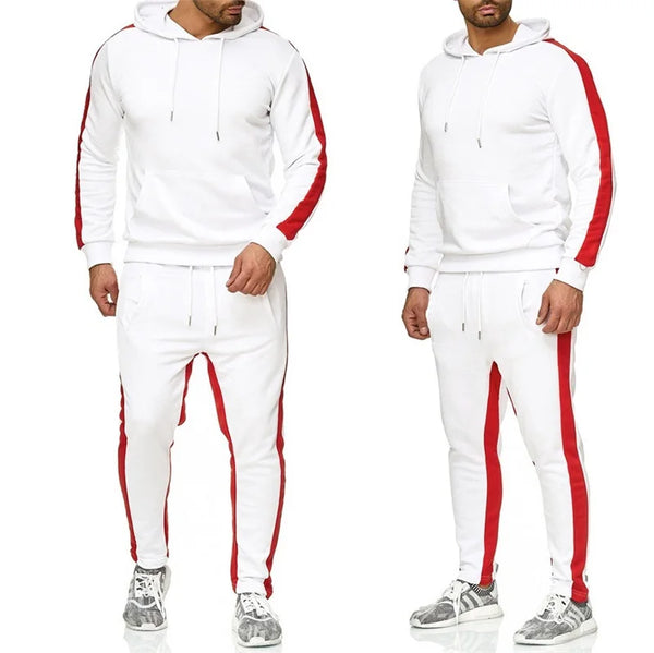 Men's Two Piece Color Block Tracksuit