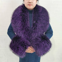 Women's Warm Fluffy Shawl Fashionable Artificial Fluffy Collar Scarve