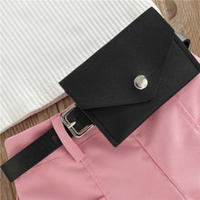 1-5 Years Infant Girl Casual Set Tanks Tops + Shorts + Waist Bag Pockets Decoration Casual Style Girls Summer Clothing Set