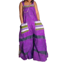 CM.YAYA Women Striped Wide Leg Straight Strap Tank Wide Leg Haren Sleeveless Jumpsuit 2024 Street Playsuit One Piece Suit Romper