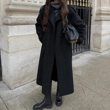 Women's Winter Double Breasted Long Sleeve Lapel Blends Jacket