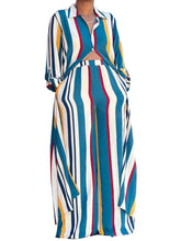 2023 Autumn Spring African Women Long Sleeve V-neck Polyester 2 Piece Top Long Pant Matching Sets XL-5XL African Clothes Women