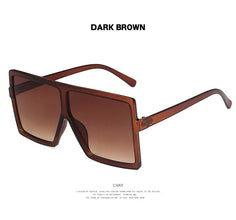 2022 Square Women Sun Glasses Female Eyewear Eyeglasses Plastic Frame UV400 Shade Fashion Driving New Oversized Sunglasses