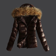 Winter Jacket Women Fashion Faux PU Leather Winter