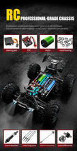 1:16 70KM/H Or 50KM/H 4WD RC Car With LED Remote Control Cars High Speed Drift Monster 4x4 Truck for Kids vs Wltoys 144001 Toys