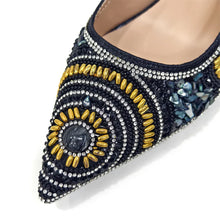 Spot Goods Elegant Streamlined Pointed Toe Women's Shoes Matching Flower Basket Handbag Party Women's Shoes And Bag Set