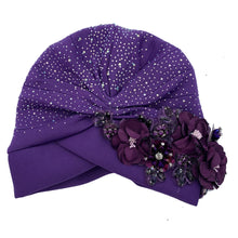 Elegant African Turban Cap with Shiny Rhinestone Ready to Wear Nigeria Auto Gele Headtie Party Women's Head Wrap Bonnet Turbante
