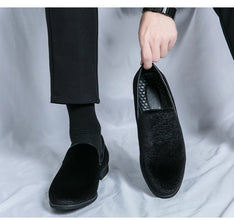 Men's Suede slip-on loafers