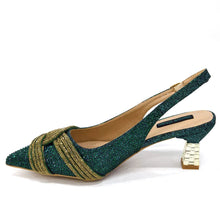 Venus Chan Black Hollow Design With Pointed Shoes And Fashion Three-Dimensional Bag Cozy Rhinestones Are Suitable For Parties