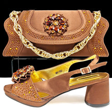 Queena Yan Luxe Peep-Toe Heels & Long Small Bag Set Nigerian Party Shoes and Bag –Comfortable Women's Shoes for Elegant Events