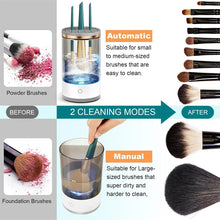 USB Plug Electric Makeup Brush Cleaner Makeup Brush Cleaning Machine Automatic Cosmetic Brush Dryer and Cleaner with Cleaner Mat