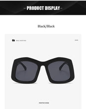 Retro Big Square Gradient Orange Sunglasses For Women New Fashion Luxury Designer Unique Oversized Ladies Sun Glasses Shades