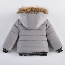 2025 Winter Children Warm Clothing Boys Down Jacket Baby Polyester Fiber Hooded Coat Thicken Outerwear Kids Solid Color Parka